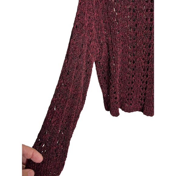 Zero II Sixty Sweater OS Open Knit Boxy Y2K Boho Cute Goth Oversized - Picture 4 of 7